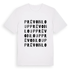 Prévonloup ordlek t-shirt – ekologisk bomull t-shirt från Pinshirt