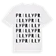 Prilly ordlek t-shirt