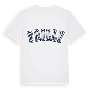 Prilly college t-shirt – ekologisk bomull t-shirt från Pinshirt