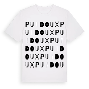 Puidoux ordlek t-shirt – ekologisk bomull t-shirt från Pinshirt