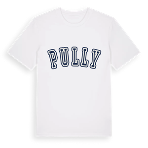 Pully college t-shirt – ekologisk bomull t-shirt från Pinshirt