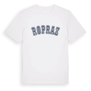 Ropraz college t-shirt – ekologisk bomull t-shirt från Pinshirt