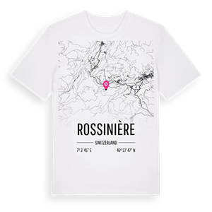Rossinière karta t-shirt – ekologisk bomull t-shirt från Pinshirt