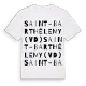 Saint-Barthélemy (VD) ordlek t-shirt