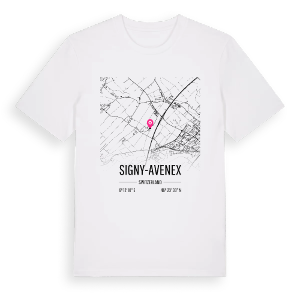Signy-Avenex karta t-shirt – ekologisk bomull t-shirt från Pinshirt