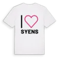 Jag älskar Syens t-shirt stort tryck