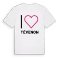Jag älskar Tévenon t-shirt stort tryck