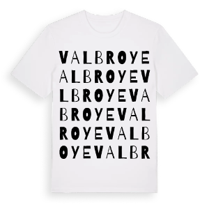 Valbroye ordlek t-shirt – ekologisk bomull t-shirt från Pinshirt