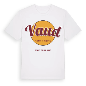 Vaud cirkel t-shirt – ekologisk bomull t-shirt från Pinshirt