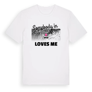 Någon i Vaud älskar mig t-shirt – ekologisk bomull t-shirt från Pinshirt