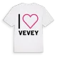 Jag älskar Vevey t-shirt stort tryck