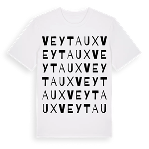 Veytaux ordlek t-shirt – ekologisk bomull t-shirt från Pinshirt