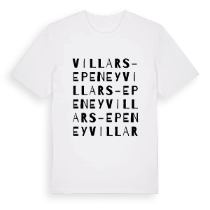 Villars-Epeney ordlek t-shirt – ekologisk bomull t-shirt från Pinshirt