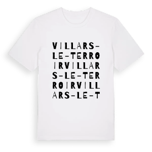 Villars-le-Terroir ordlek t-shirt – ekologisk bomull t-shirt från Pinshirt