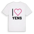 Jag älskar Yens t-shirt stort tryck
