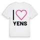 Jag älskar Yens t-shirt stort tryck