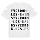 Yverdon-les-Bains ordlek t-shirt