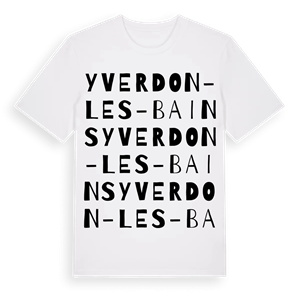 Yverdon-les-Bains ordlek t-shirt – ekologisk bomull t-shirt från Pinshirt