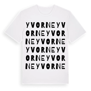 Yvorne ordlek t-shirt – ekologisk bomull t-shirt från Pinshirt