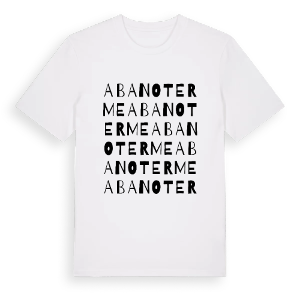 Abano Terme ordlek t-shirt – ekologisk bomull t-shirt från Pinshirt