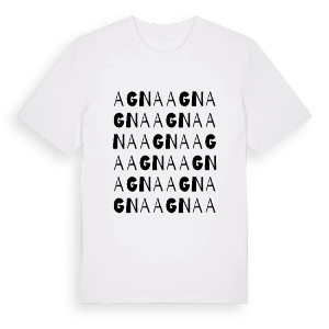 Agna ordlek t-shirt – ekologisk bomull t-shirt från Pinshirt