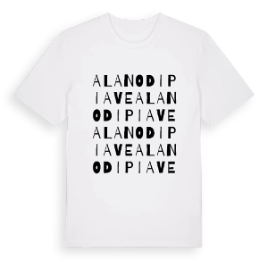 Alano di Piave ordlek t-shirt – ekologisk bomull t-shirt från Pinshirt