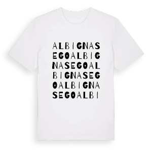 Albignasego ordlek t-shirt – ekologisk bomull t-shirt från Pinshirt