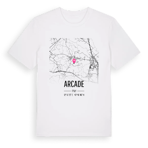 Arcade karta t-shirt – ekologisk bomull t-shirt från Pinshirt