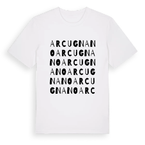Arcugnano ordlek t-shirt – ekologisk bomull t-shirt från Pinshirt