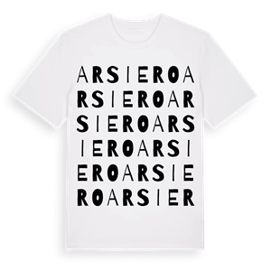 Arsiero ordlek t-shirt – ekologisk bomull t-shirt från Pinshirt