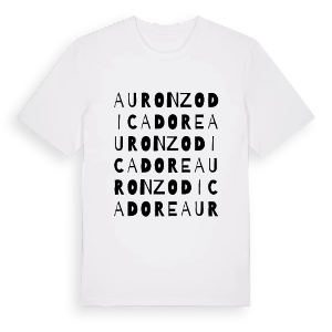 Auronzo di Cadore ordlek t-shirt – ekologisk bomull t-shirt från Pinshirt
