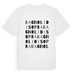 Bagnoli di Sopra ordlek t-shirt – ekologisk bomull t-shirt från Pinshirt