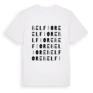 Belfiore ordlek t-shirt – ekologisk bomull t-shirt från Pinshirt