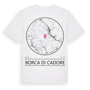 Borca di Cadore t-shirt – ekologisk bomull t-shirt från Pinshirt