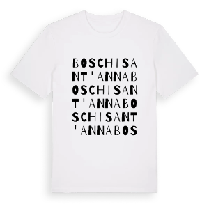 Boschi Sant'Anna ordlek t-shirt – ekologisk bomull t-shirt från Pinshirt