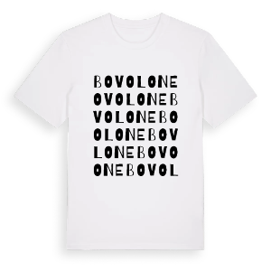 Bovolone ordlek t-shirt – ekologisk bomull t-shirt från Pinshirt