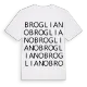 Brogliano ordlek t-shirt