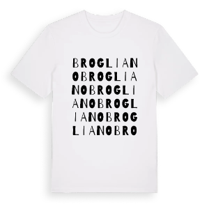 Brogliano ordlek t-shirt – ekologisk bomull t-shirt från Pinshirt