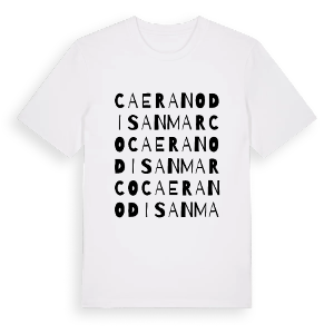 Caerano di San Marco ordlek t-shirt – ekologisk bomull t-shirt från Pinshirt