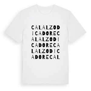 Calalzo di Cadore ordlek t-shirt – ekologisk bomull t-shirt från Pinshirt