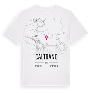 Caltrano karta t-shirt – ekologisk bomull t-shirt från Pinshirt