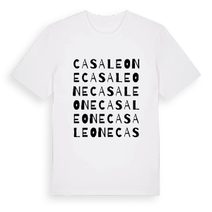 Casaleone ordlek t-shirt – ekologisk bomull t-shirt från Pinshirt