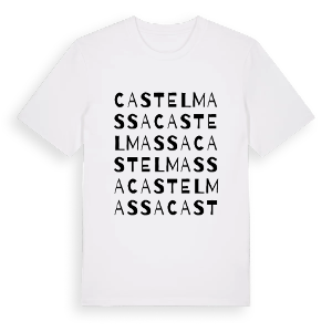 Castelmassa ordlek t-shirt – ekologisk bomull t-shirt från Pinshirt
