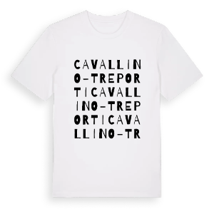 Cavallino-Treporti ordlek t-shirt – ekologisk bomull t-shirt från Pinshirt