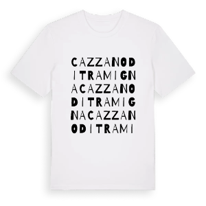 Cazzano di Tramigna ordlek t-shirt – ekologisk bomull t-shirt från Pinshirt