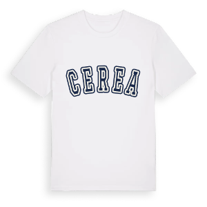 Cerea college t-shirt – ekologisk bomull t-shirt från Pinshirt