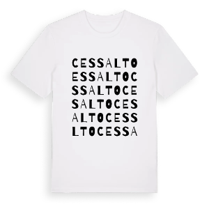 Cessalto ordlek t-shirt – ekologisk bomull t-shirt från Pinshirt