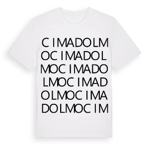Cimadolmo ordlek t-shirt – ekologisk bomull t-shirt från Pinshirt