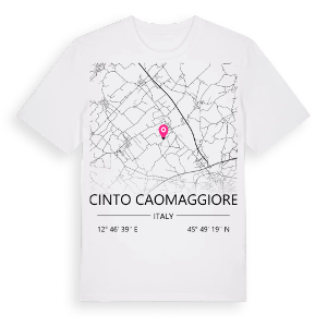 Cinto Caomaggiore karta t-shirt – ekologisk bomull t-shirt från Pinshirt