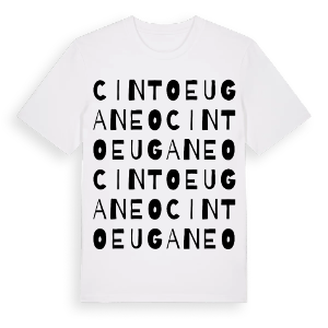 Cinto Euganeo ordlek t-shirt – ekologisk bomull t-shirt från Pinshirt